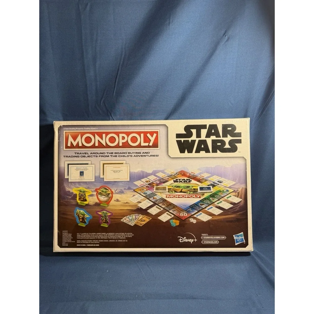 NIB Monopoly Game Baby Yoda - aka The Child Star Wars Mandalorian Theme